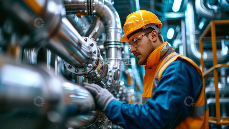 高清大图下载【趣麦麦图】工厂机械工人工作制造人物形象