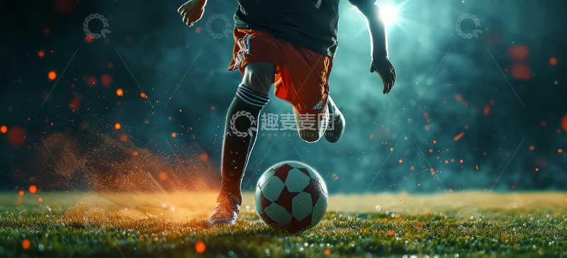 高清大图下载【趣麦麦图】足球海报背景
