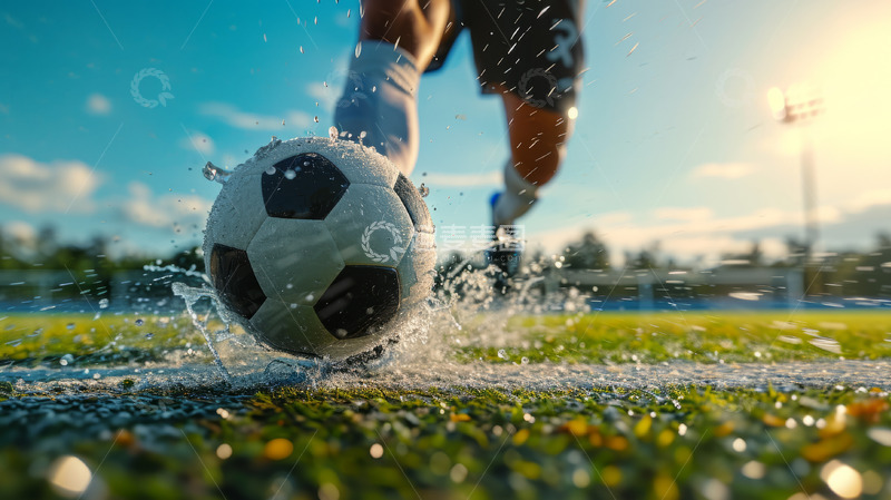 高清大图下载【趣麦麦图】足球球场运动运动员