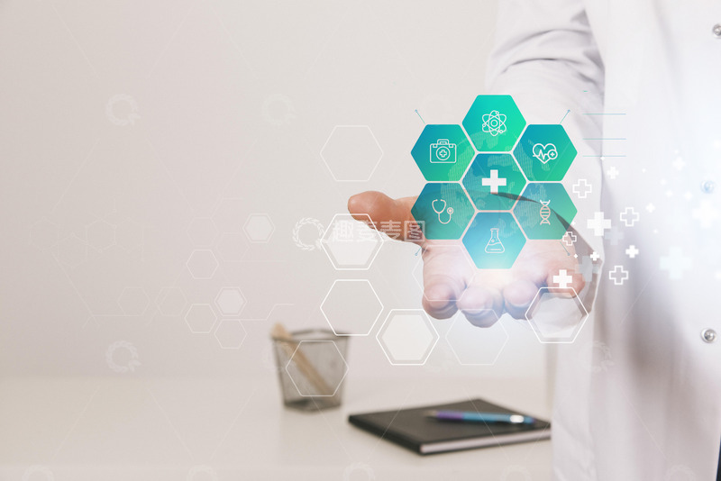 高清大图下载【趣麦麦图】医生治疗海报插图