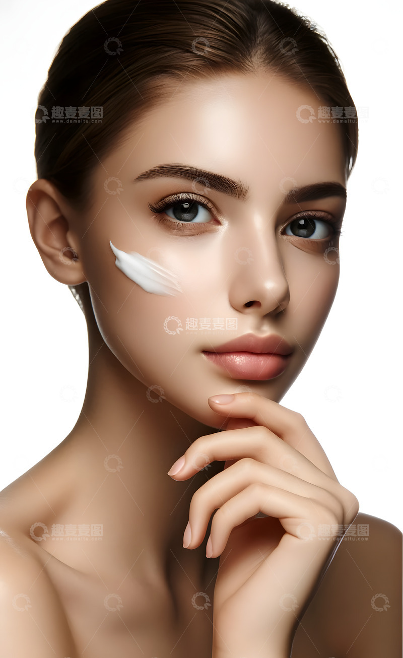 高清大图下载【趣麦麦图】美容护肤行业模特AI摄影图