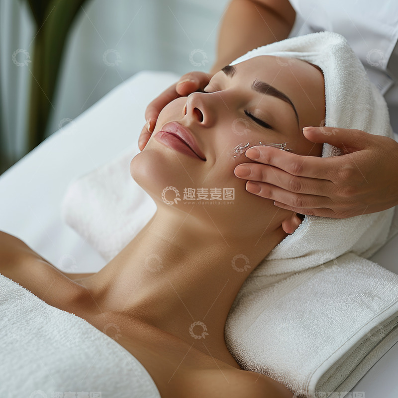 高清大图下载【趣麦麦图】美容院按摩人物