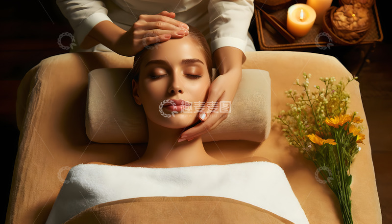 高清大图下载【趣麦麦图】美容容体香薰模特AI摄影图