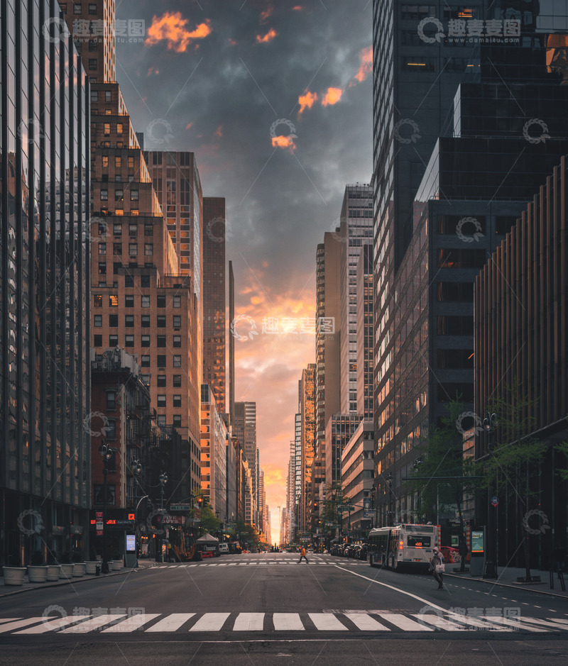 高清大图下载【趣麦麦图】纽约街道城市美丽景观