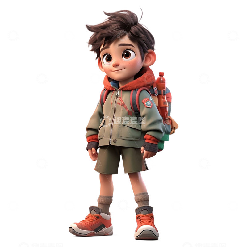 高清大图下载【趣麦麦图】卡通皮克斯男孩人物