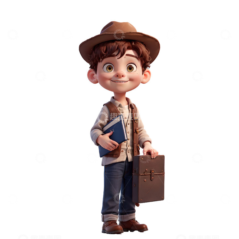 高清大图下载【趣麦麦图】皮克斯风格卡通人物