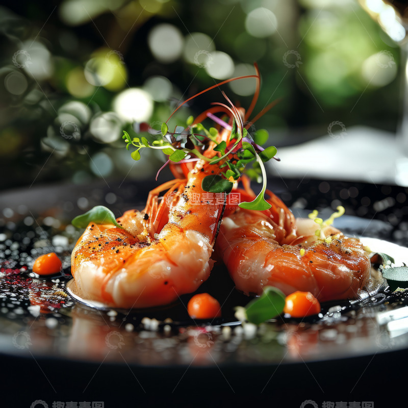 高清大图下载【趣麦麦图】美味油焖大虾