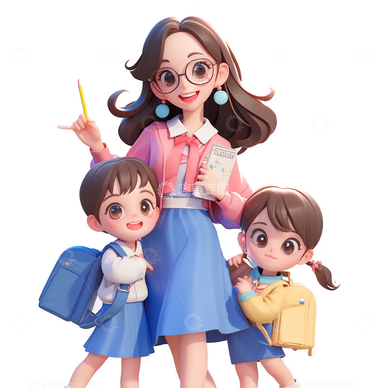 暑假托管培训班师生