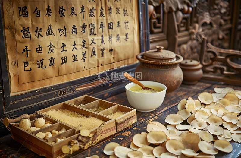 高清大图下载【趣麦麦图】中药药材摆拍摄影