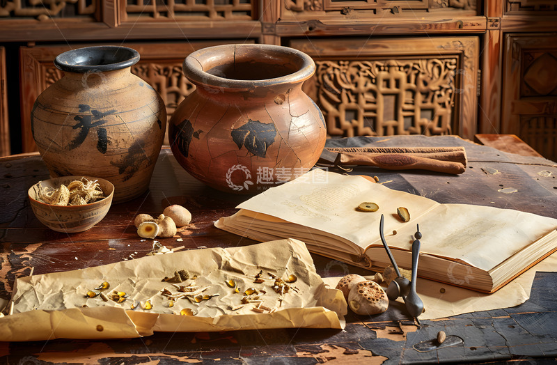 高清大图下载【趣麦麦图】中药药品药罐拍摄
