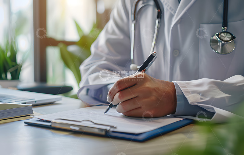 高清大图下载【趣麦麦图】医生白大褂手部特写摄影