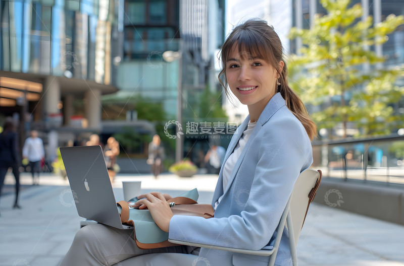 高清大图下载【趣麦麦图】商务街头办公摄影