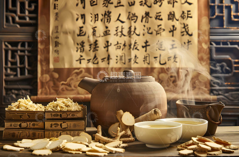 高清大图下载【趣麦麦图】中药药罐摆拍摄影