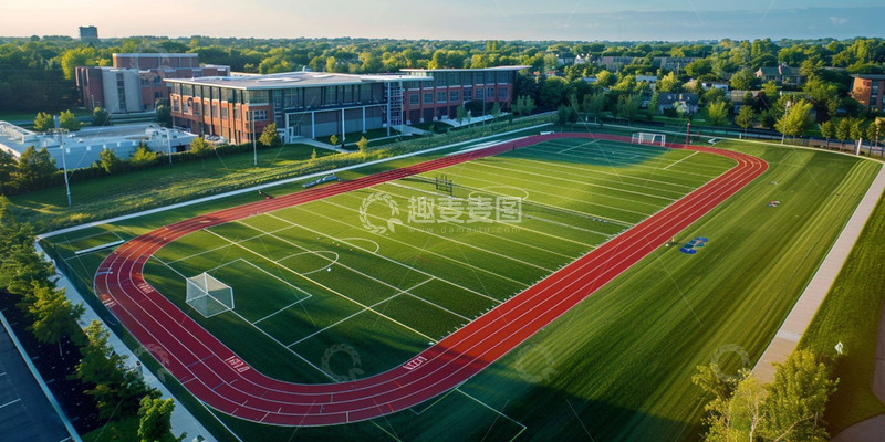 高清大图下载【趣麦麦图】学校草坪实拍图