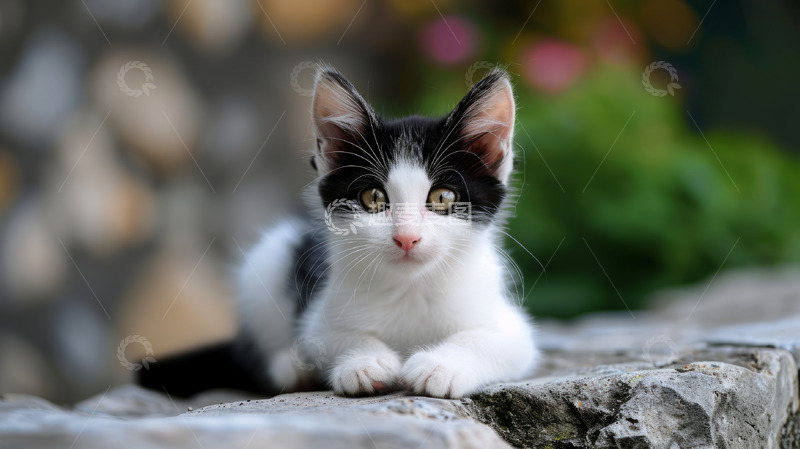 高清大图下载【趣麦麦图】可爱奶牛猫背景