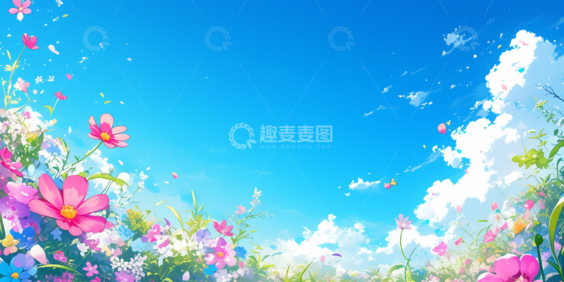 高清大图下载【趣麦麦图】春天大自然花草盛开