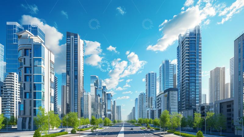高清大图下载【趣麦麦图】高层建筑的城市景观