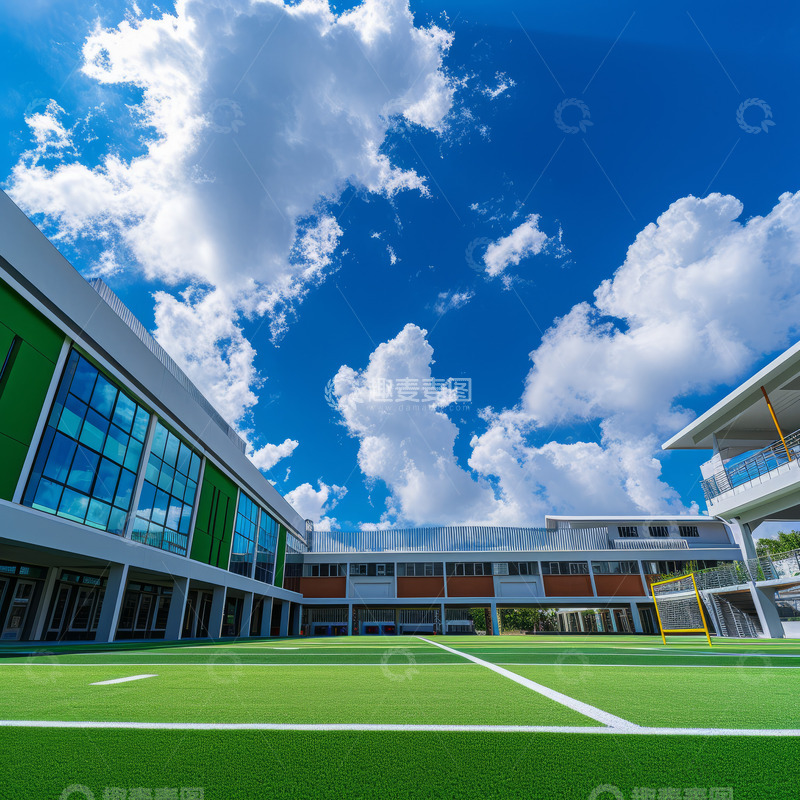高清大图下载【趣麦麦图】学校跑道场景