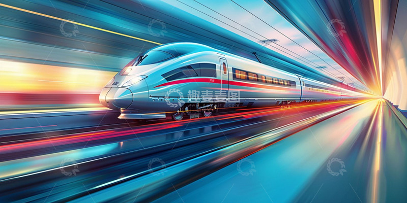 高清大图下载【趣麦麦图】科技交通光效背景
