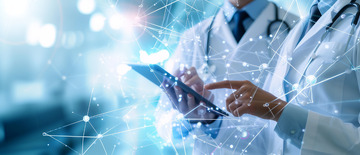 智能医疗科技线条背景