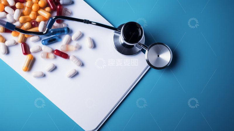 高清大图下载【趣麦麦图】医生办公听诊器