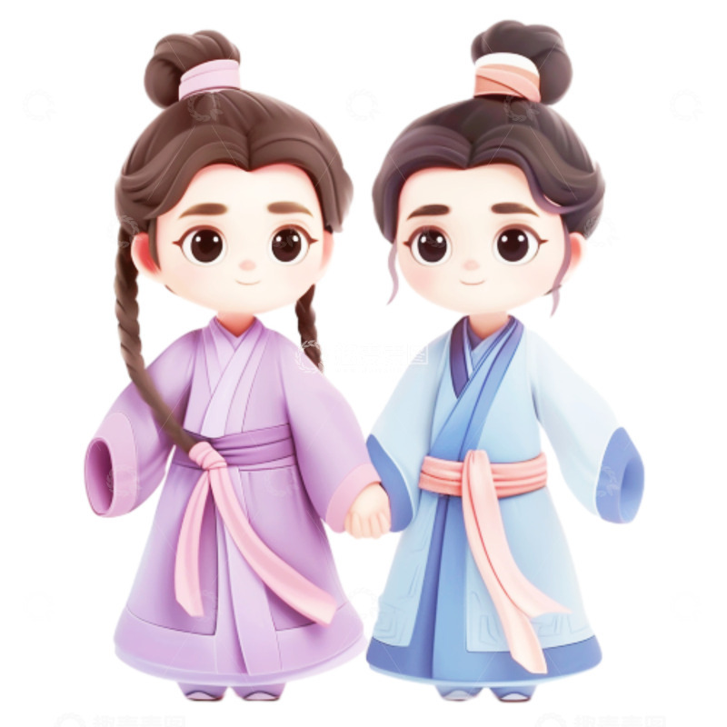 高清大图下载【趣麦麦图】3D卡通可爱立体人物