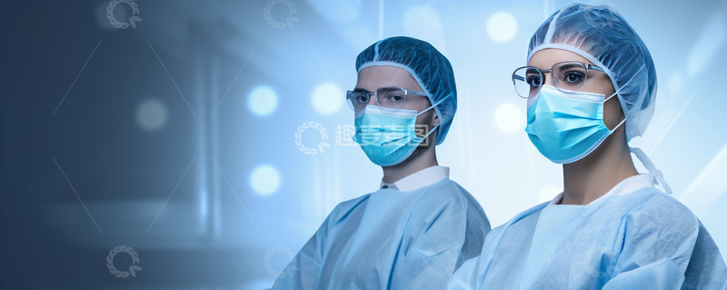 高清大图下载【趣麦麦图】医院医生海报背景素材