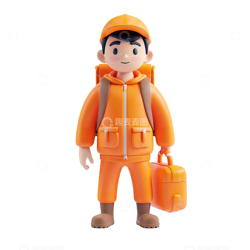 高清大图下载【趣麦麦图】卡通3D立体人物
