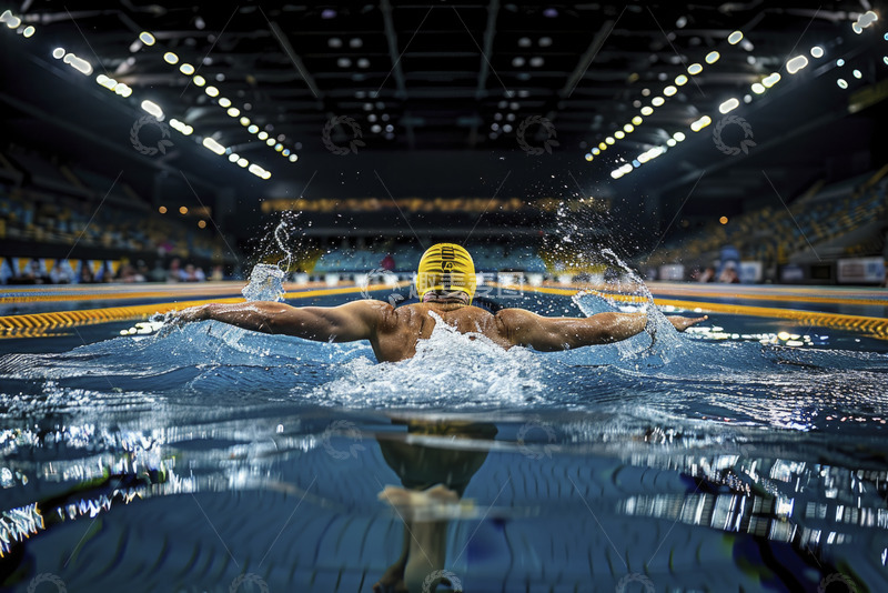 高清大图下载【趣麦麦图】游泳馆游泳健身