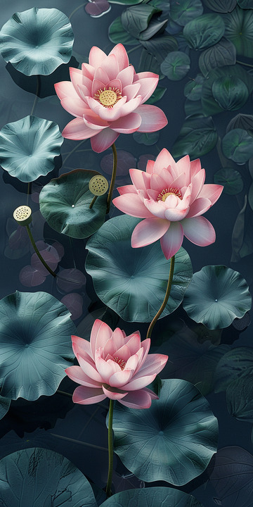 夏日荷花荷塘夏至小暑