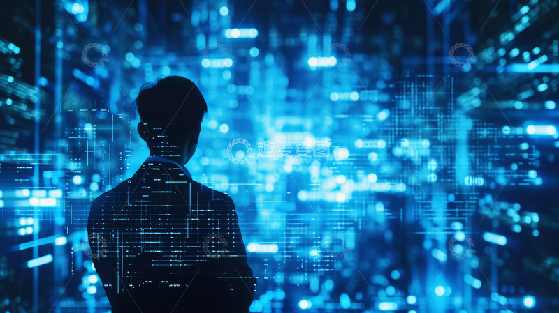 高清大图下载【趣麦麦图】科技互联网信息化AI人工智能数据背景