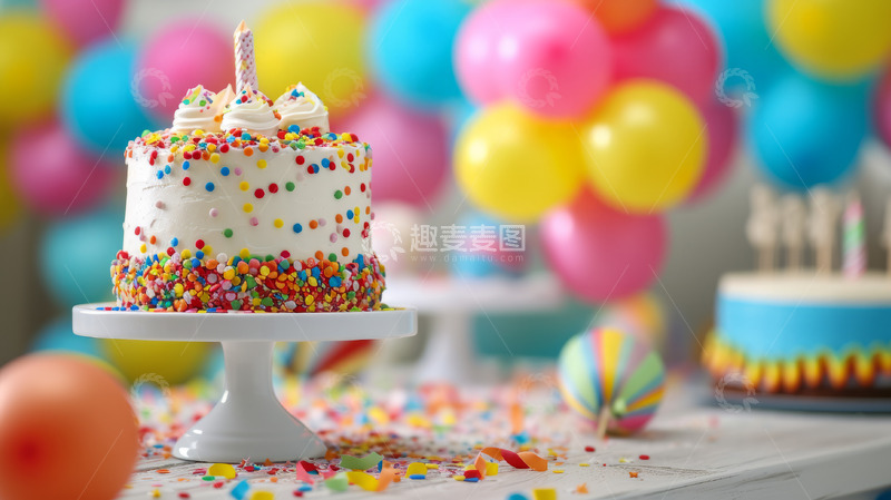 高清大图下载【趣麦麦图】生日蜡烛蛋糕甜点美食