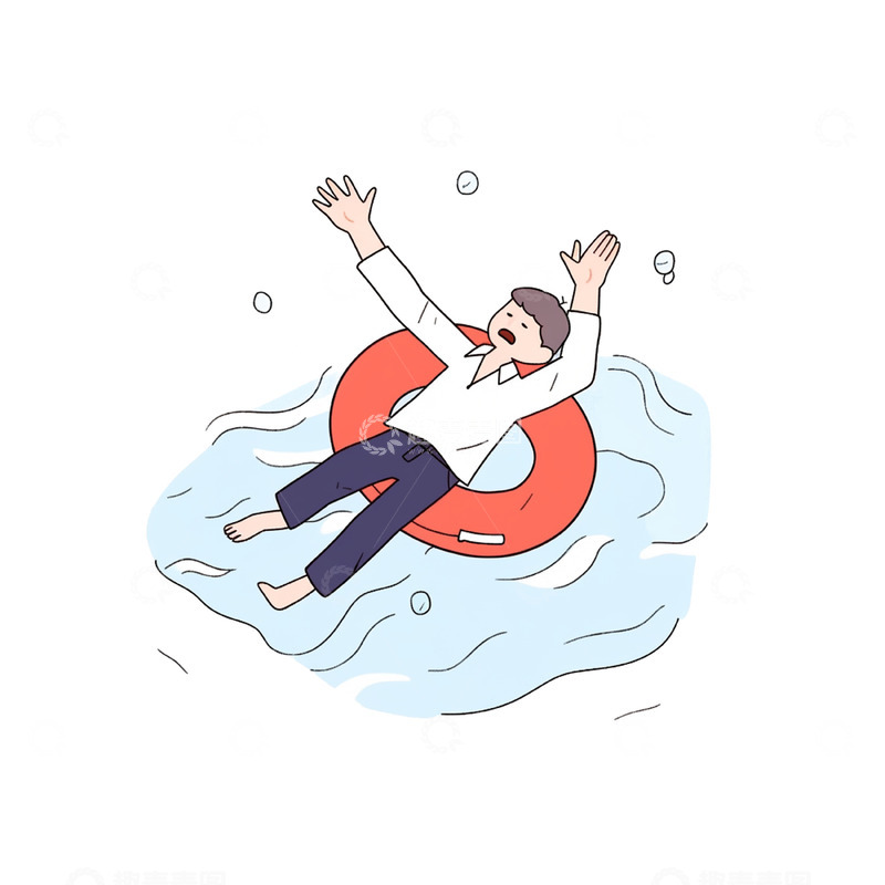 高清大图下载【趣麦麦图】夏日游泳注意安全