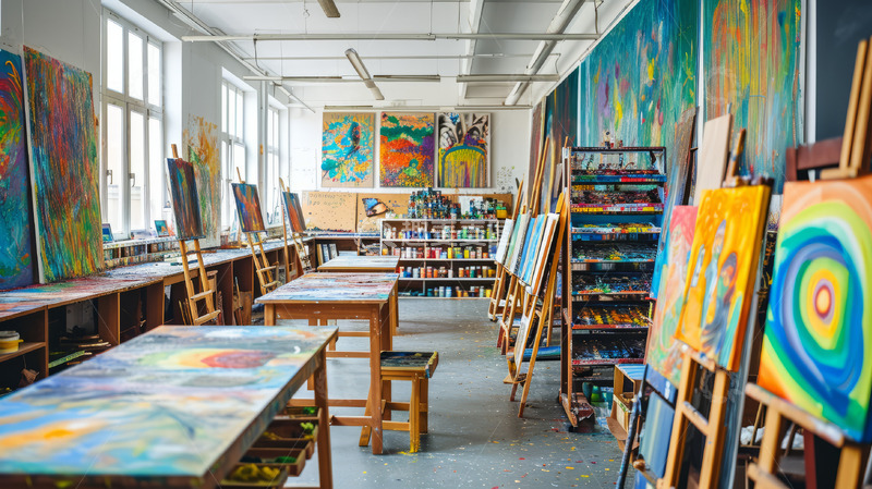 高清大图下载【趣麦麦图】画室环境摄影