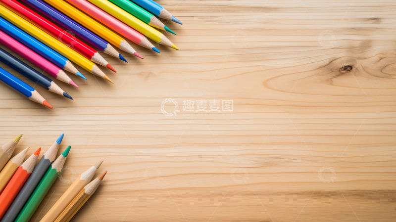 高清大图下载【趣麦麦图】颜色鲜艳彩色画笔