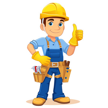 卡通安全生产人物