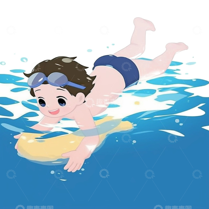 高清大图下载【趣麦麦图】暑期防溺水请勿下河游泳