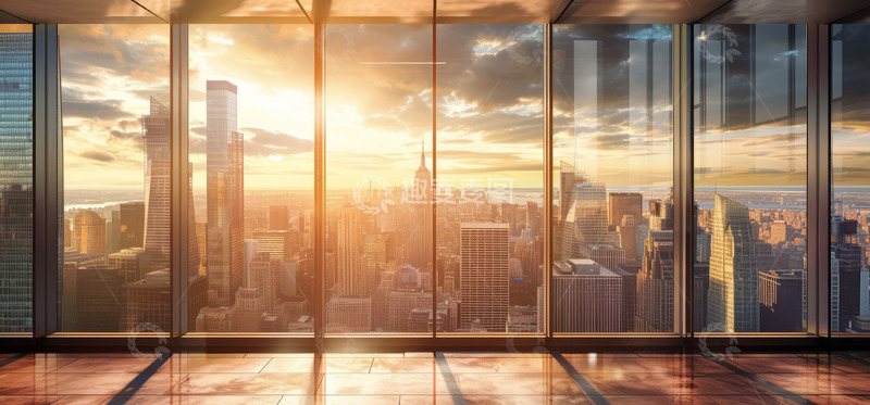 城市建筑高楼唯美场景