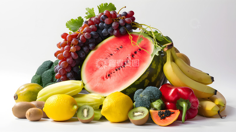 高清大图下载【趣麦麦图】夏日水果蔬菜AI摄影图