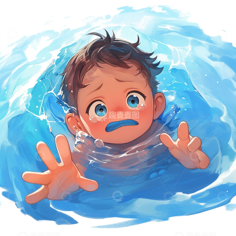 高清大图下载【趣麦麦图】防溺水珍爱生命