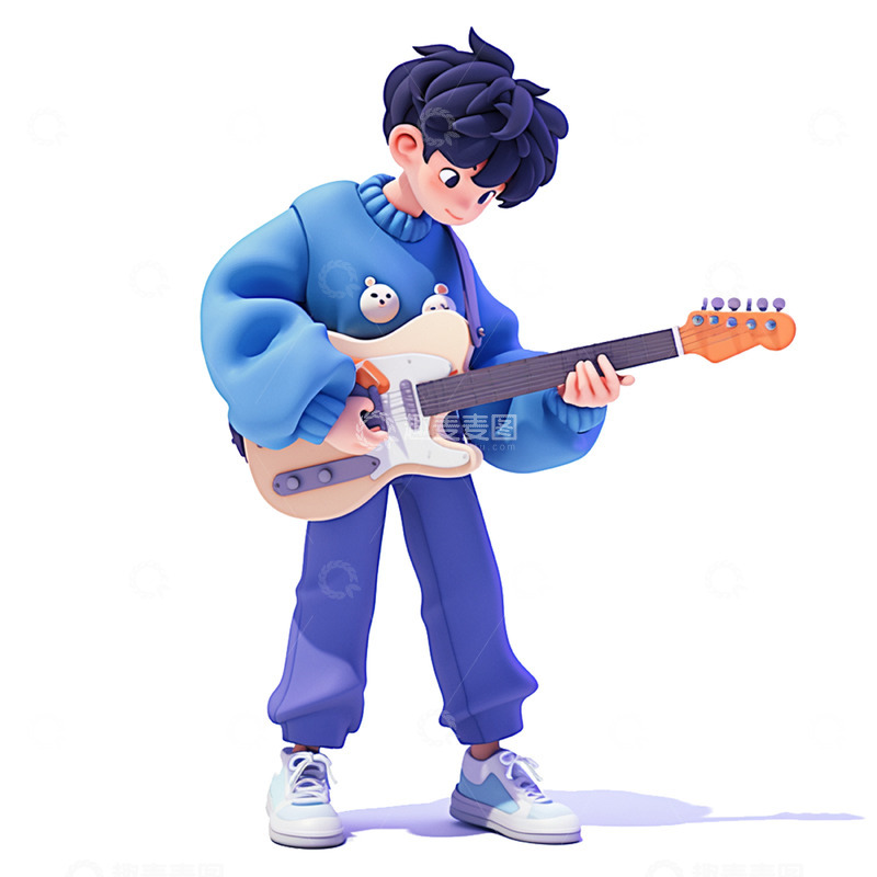 高清大图下载【趣麦麦图】卡通暑期培训班男孩