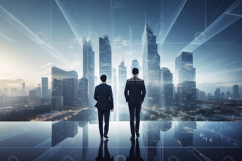 高清大图下载【趣麦麦图】商务办公科技感