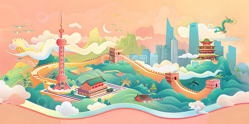 高清大图下载【趣麦麦图】建党节背景图