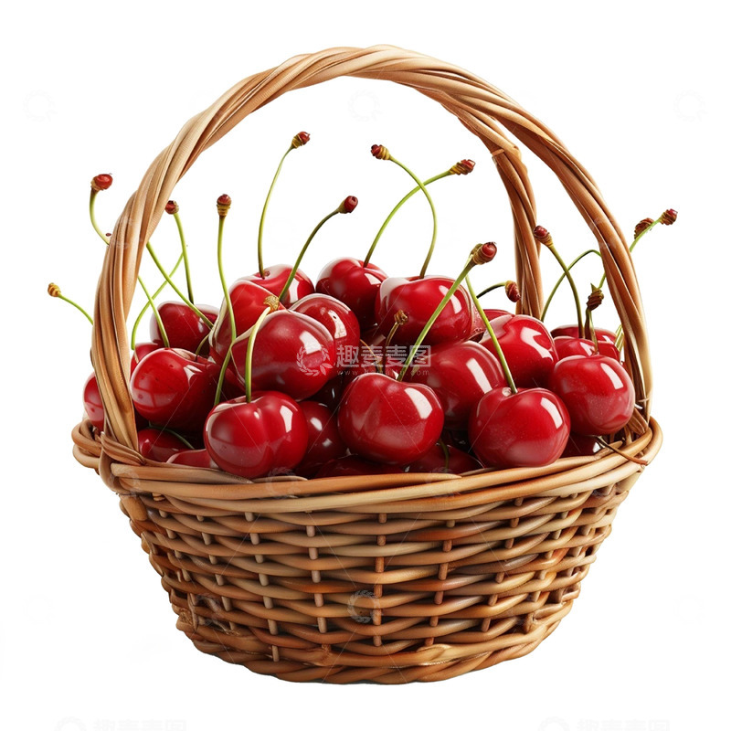 高清大图下载【趣麦麦图】新鲜篮子实物樱桃