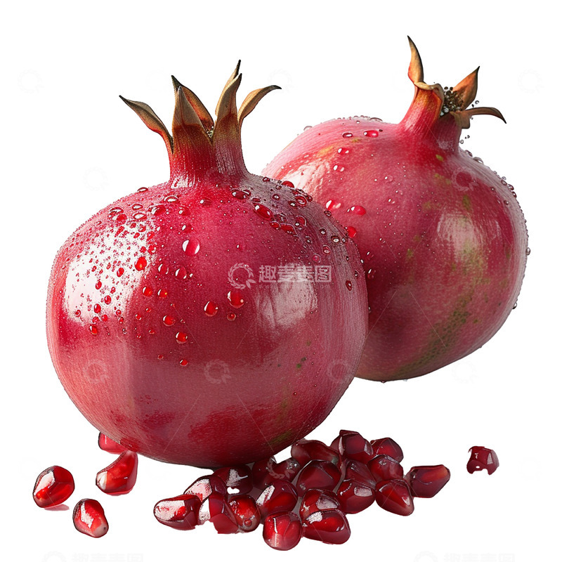 高清大图下载【趣麦麦图】新鲜石榴石榴籽