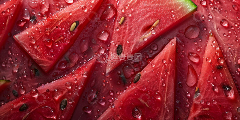 高清大图下载【趣麦麦图】夏天清爽西瓜背景