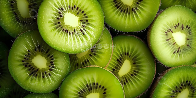 高清大图下载【趣麦麦图】新鲜水果猕猴桃背景