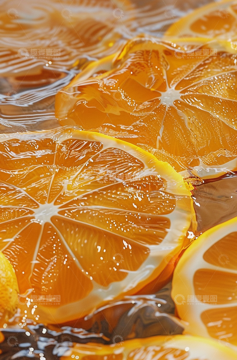 高清大图下载【趣麦麦图】夏天水果橘子背景
