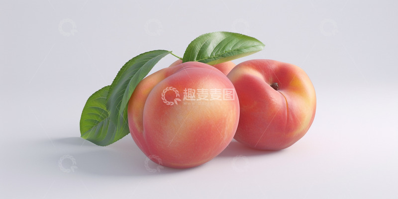 高清大图下载【趣麦麦图】夏天新鲜桃子背景