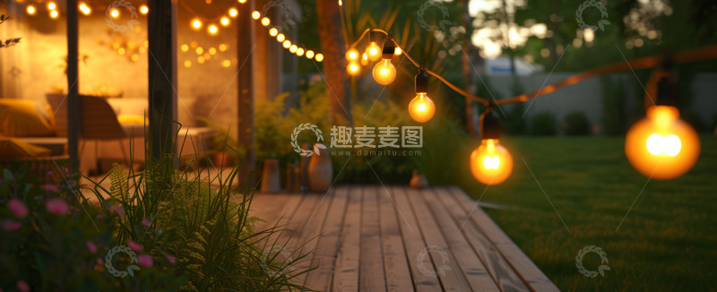 高清大图下载【趣麦麦图】户外灯光露营